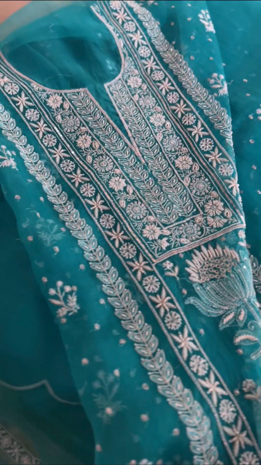 LG 1737 Organza Embroidery Work Readymade Suits Manufacturers
